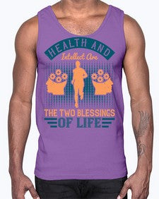 Health and intellect are the two blessings of life Style 36#- diabetes- Cotton Tank