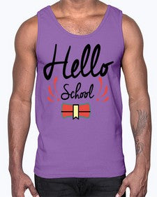 Hello School 319#- general school- Cotton Tank