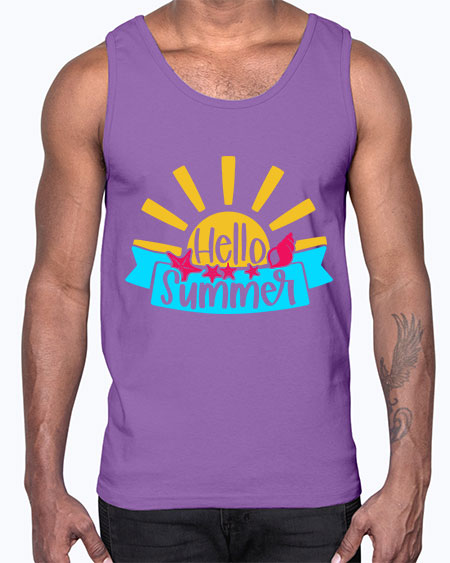 Hello Summer Style 38#- summer- Cotton Tank