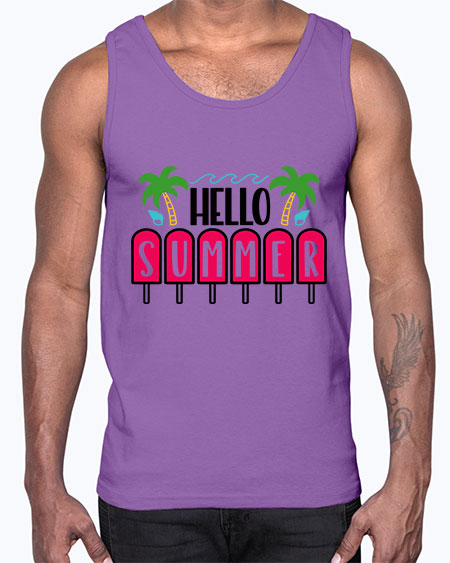 Hello Summer Style 39#- summer- Cotton Tank