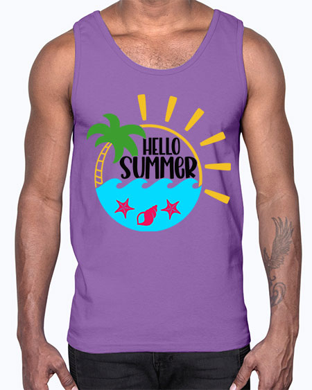 Hello Summer Style 40#- summer- Cotton Tank