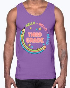 Hello third Grade Pencil 346#- third grade- Cotton Tank