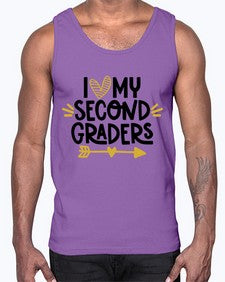 I Love My Second 367#- second grade- Cotton Tank