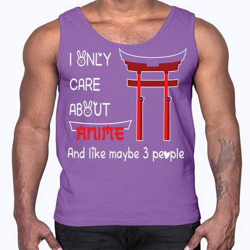 I Only Care About Anime Anime 240#- anime- Cotton Tank