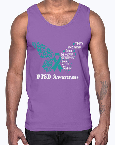 I am the storm PTSD 20#- PTSD- Cotton Tank