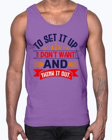 I dont want to set it up and think it out 105#- chess- Cotton Tank