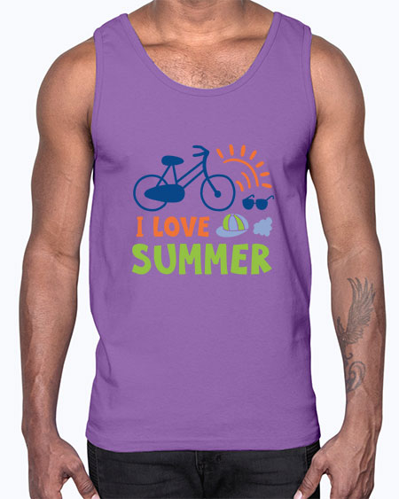 I love summer 92#- summer- Cotton Tank