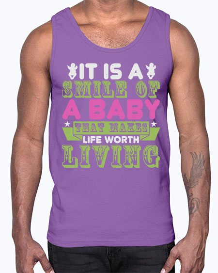 It is a smile of a baby Style 128#- baby- Cotton Tank