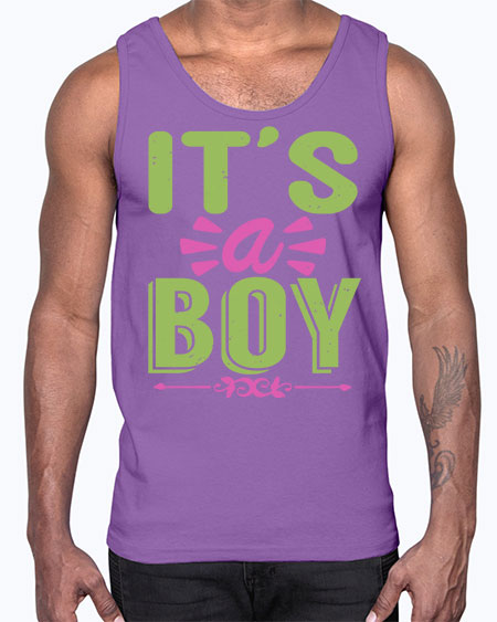 Its A Boy Style 130#- baby- Cotton Tank
