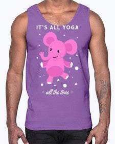 Its All Yoga All the Time 347#- yoga- Cotton Tank