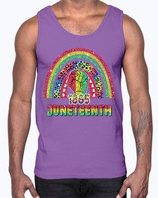 Juneteenth 1865 Rainbow 19#- black juneteenth- Cotton Tank