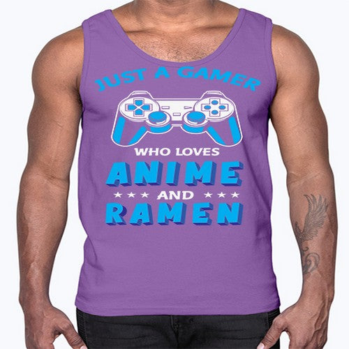 Just A Gamer Who Loves Anime and Ramen 262#- anime- Cotton Tank