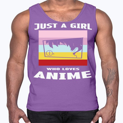 Just A Girl Who Loves Anime 265#- anime- Cotton Tank