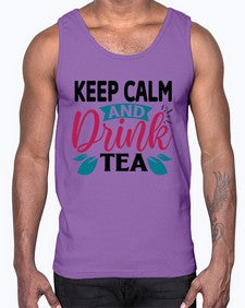 Keep Calm And Drink Tea 1259#- tea- Cotton Tank