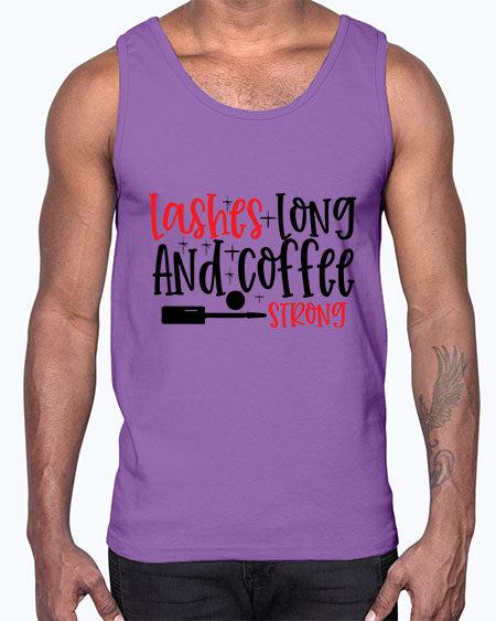 Lashes Long And Coffee Strong Style 232#-makeup Cotton Tank
