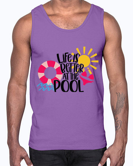 Life Is Better At The Pool Style 33#- summer- Cotton Tank