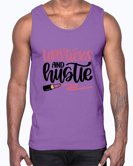 Lipstick And Hustie Style 58#-makeup Cotton Tank