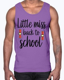 Little miss back to school 478#- general school- Cotton Tank