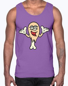 Lonesome chick 160#- cartoon food- Cotton Tank