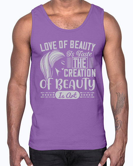 Love of beauty is taste The creation of beauty is art Style 196#-makeup Cotton Tank