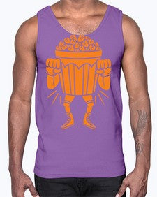 Mad popcorn 164#- cartoon food- Cotton Tank