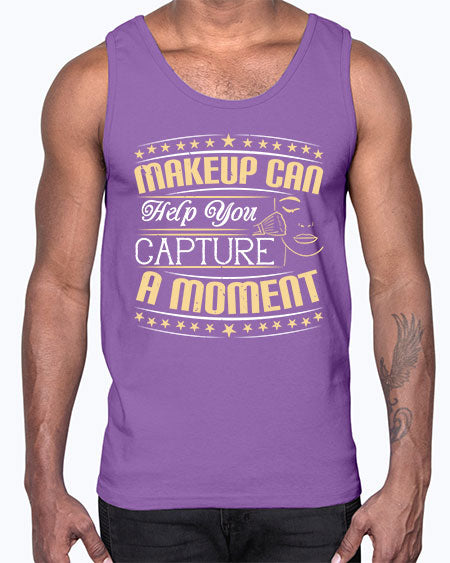Makeup can help you capture a moment Style 195#-makeup Cotton Tank