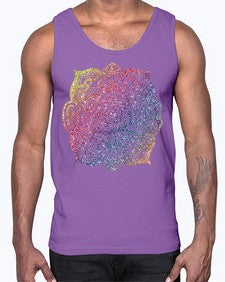 Mandala Courage Rainbow Glitter 758#- mandala- Cotton Tank
