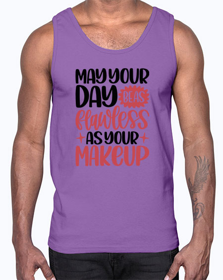 May Your Day Be As Flawless As Your Makeup Style 37#-makeup Cotton Tank