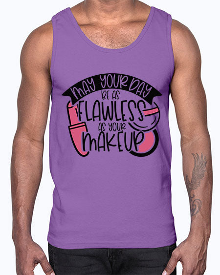 May Your Day Be As Flawless As Your Makeup Style 38#-makeup Cotton Tank