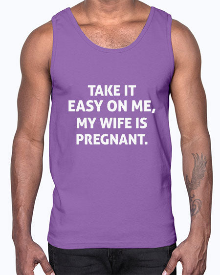 Menstakeiteasyonmemywifeispregnant1095#- doubla- Cotton Tank