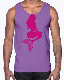 MermaidMandalaUpdated 933#- mandala- Cotton Tank