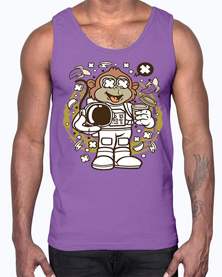 Monkey Astronaut- monkey- Cotton Tank