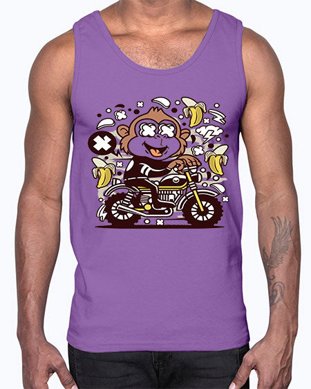 Monkey Motocrosser- monkey- Cotton Tank
