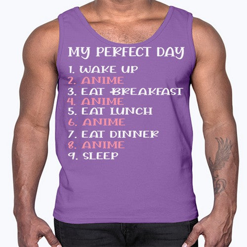 My Perfect Day Funny Kawaii Anime 269#- anime- Cotton Tank