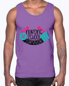 Nursing School Survivor Style Style 1280#- nurse- Cotton Tank