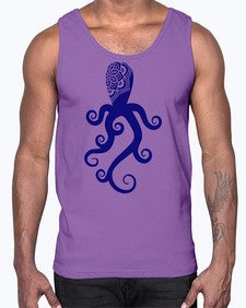 OctopusMandalaPNG 960#- mandala- Cotton Tank