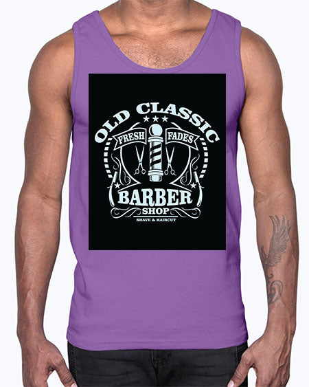 Old Classic Barber1284#- barber- Cotton Tank