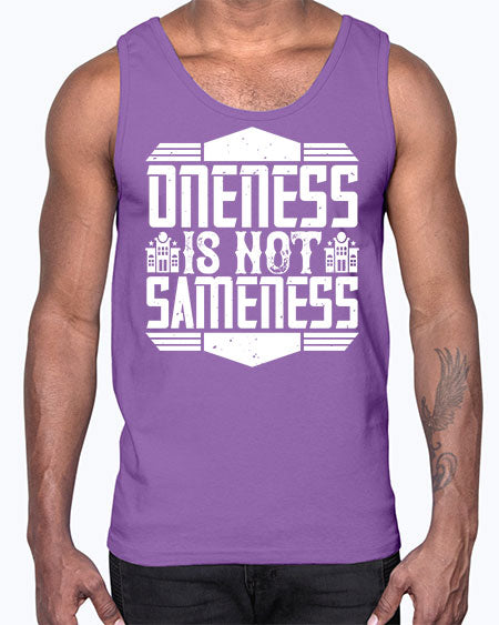 Oneness is not sameness Style 336#- architect- Cotton Tank