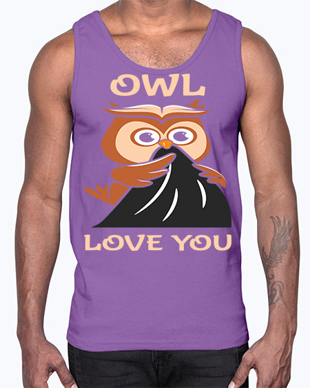 Owl Love You A TurtleRabbit 12#- owl- Cotton Tank