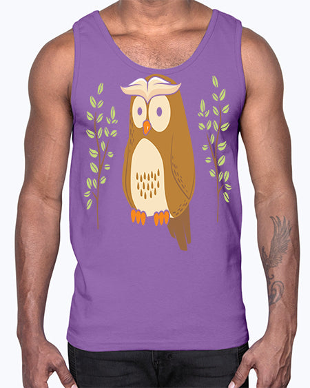 Owl of Athena Long Sleeve A TurtleRabbit 14#- owl- Cotton Tank