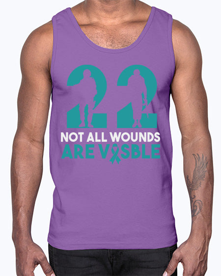 PTSD Awareness Month Support 10#- PTSD- Cotton Tank