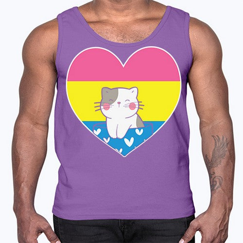Pansexual Kawaii Cat Anime Art Anime 272#- anime- Cotton Tank