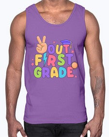 Peace Out first Grade Peace 625#- first grade- Cotton Tank