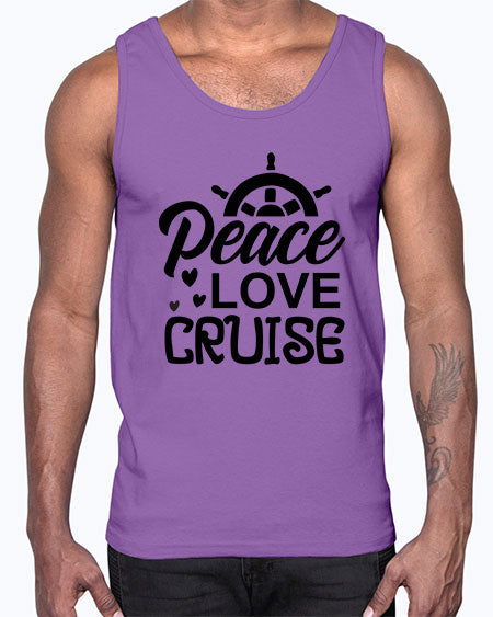 Peace love cruise 01#- summer- Cotton Tank