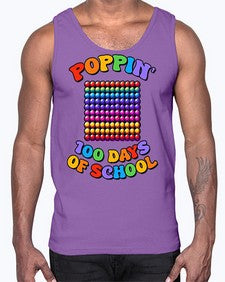 Poppin my way through 650#- one hundred days- Cotton Tank