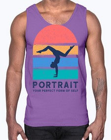 Portrait Your Perfect Form of Self 492#- yoga- Cotton Tank