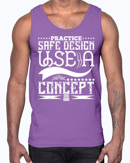 Practice safe design Use a concept Style 344#- architect- Cotton Tank