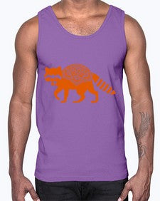 RacoonMandala 1010#- mandala- Cotton Tank