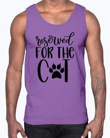Reserved For The Cat Style 104#- cats- Cotton Tank