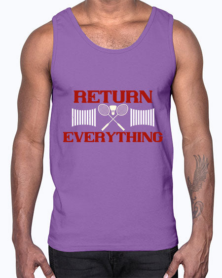 Return everything 1892#- badminton- Cotton Tank